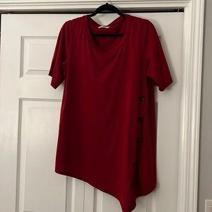 Ladies deep red tunic